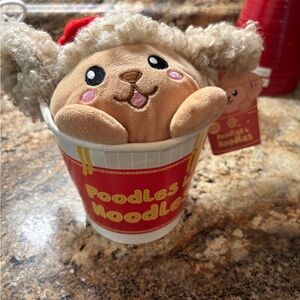 Poodles In Noodles Plush Stuffed Animal Toy Brown 7" Brand New Novelty Toys